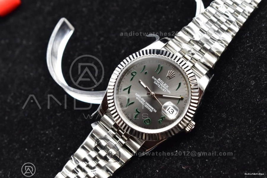 Bracelet 632 Marker Grey SA TechFriendly 41 904L on Arabic DateJust DIWF Dial 1:1 Jubilee Edition Best 126334 Steel 0326